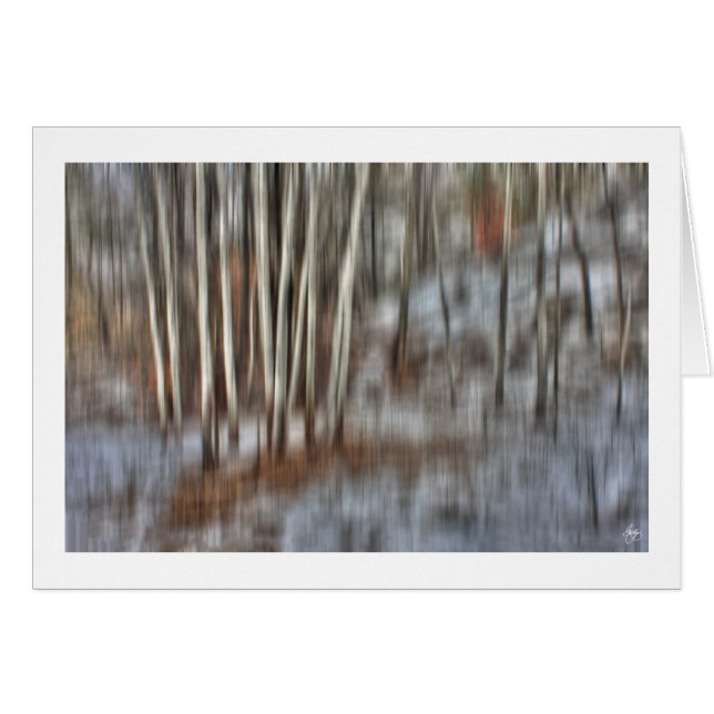 Cartão Cluster Poplar na placa de vento (Frente Horizontal)