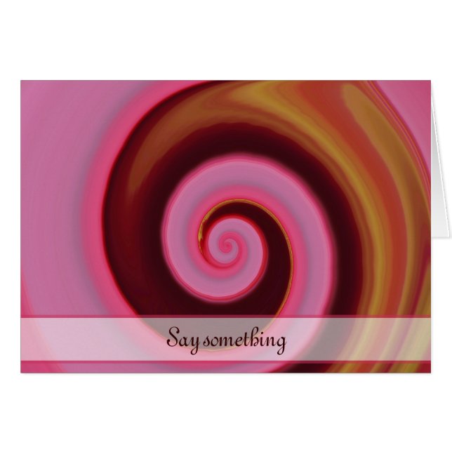 Cartão coalhada rosa (Frente Horizontal)