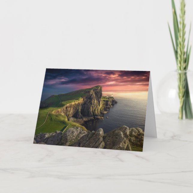 Cartão Coastline | Ilha de Skye, Escócia (Frente)