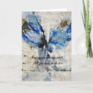 Cartão CobaltMoonDesign Art Quote Greetings Card