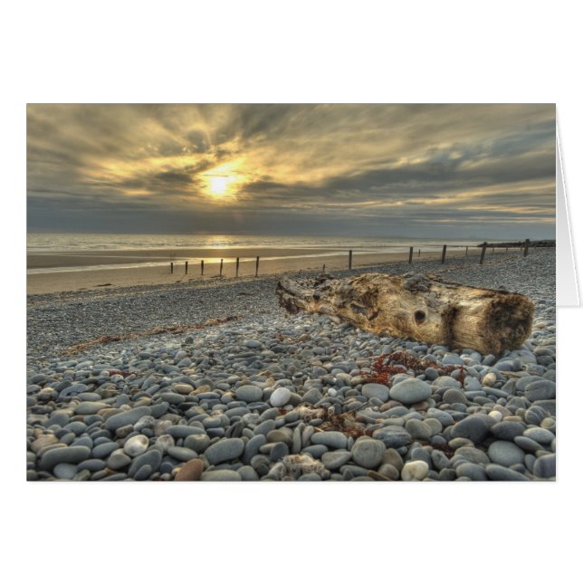 Cartão Cobblestone Beach (Frente Horizontal)