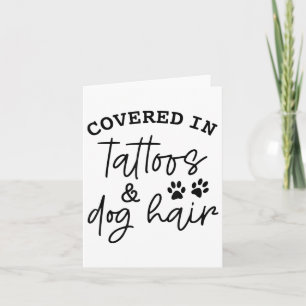 Cartão Coberta Em Tatuagens E Cabelo Cachorro _1