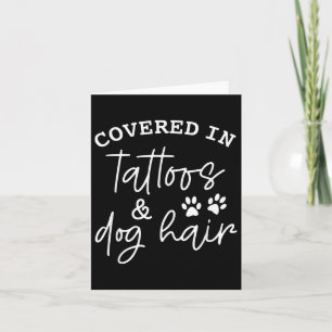 Cartão Coberta Em Tatuagens E Cabelo Cachorro _1