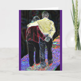 Cartão Cobertor de Conforto Amoroso Carta