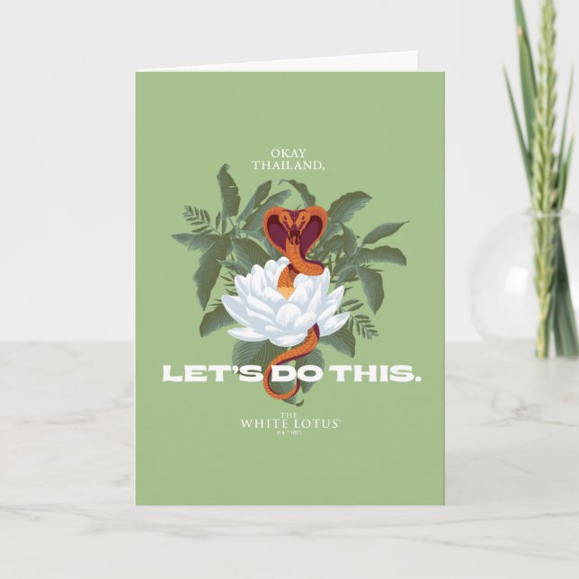 Cartão Cobra "O Vamos Faz Isso" - O Lotus Branco (Frente)