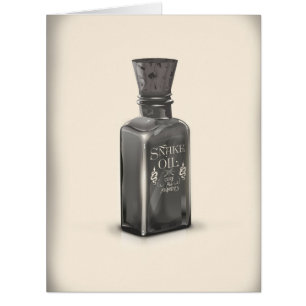 Cartão Cobra Oil "Cure All Ailments" Garrafa poster engra
