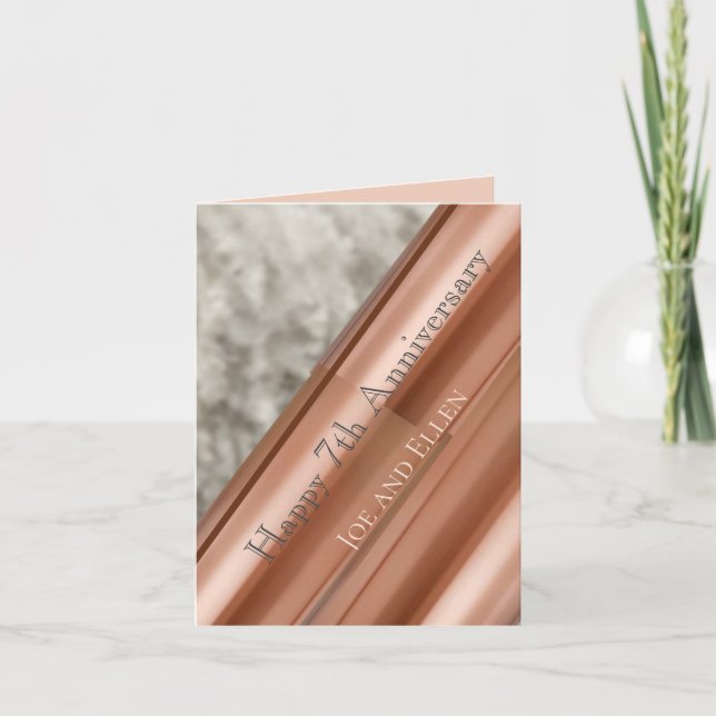 Cartão Cobre e Lã do 7 (Frente)