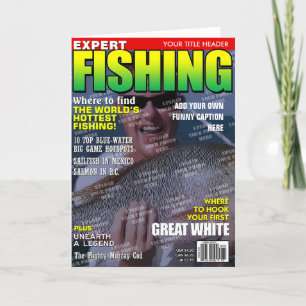 Cartão Cobrir de Revista Personalizada de Pesca