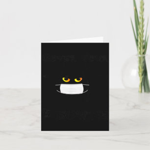 Cartão Cobrir Meowth Halloween Divertido Máscara de Gato