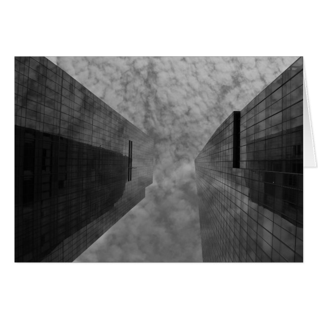 Cartão Cobrir / noir na nuvem, placa (Frente Horizontal)