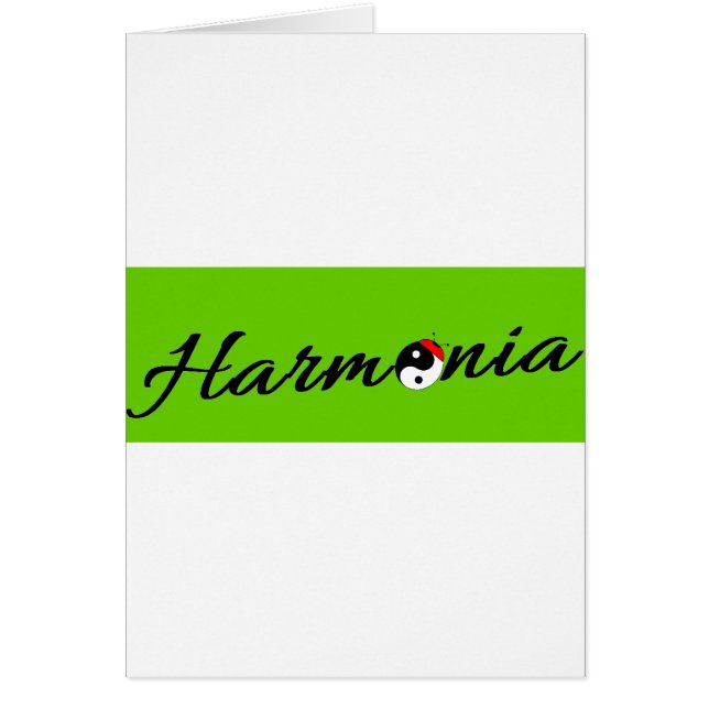 Cartão Coccinelle Harmonia zen (Frente)