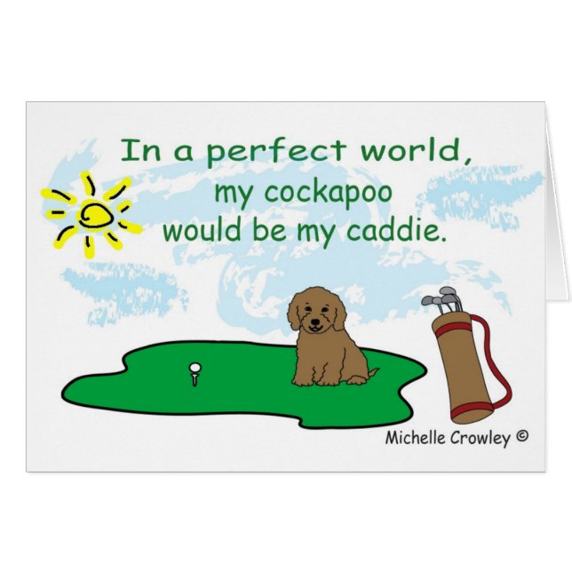 Cartão CockapooBrn (Frente Horizontal)