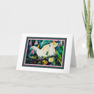 Cartão Cockatoos Blank Greeting Card
