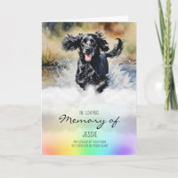 Cocker Spaniel aquarela cão de estimação perde sim