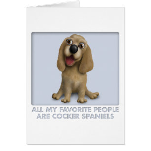 Cartão Cocker Spaniel Favorito