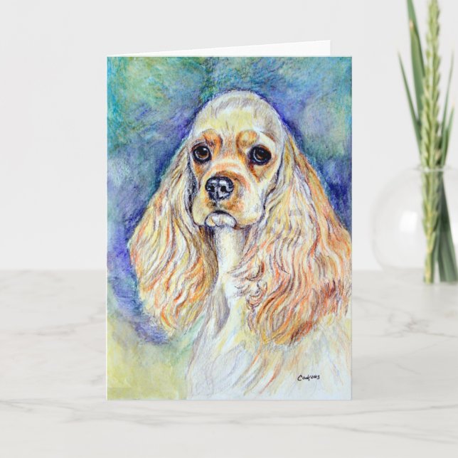 Cartão Cocker Spaniel Greeting Cards (Frente)