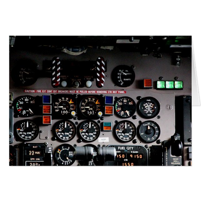Cartão Cockpit (Frente horizontal)