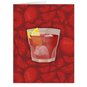 Cartão cocktail americano