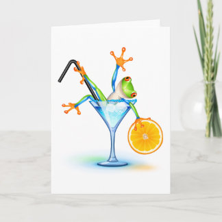 Cartão Cocktail Frog