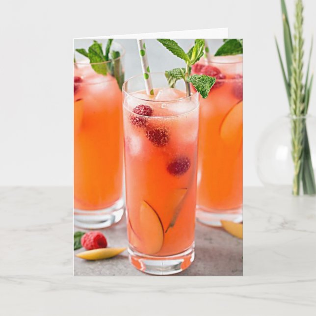 CARTÃO COCKTAILS / **40º** DESEJOS DE ANIVERSÁRIO PARA VO (Frente)