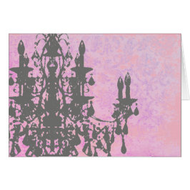 Cartão Coco Chandelier - (Inclui Envelope Branco)