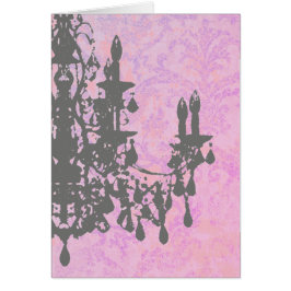 Cartão Coco Chandelier - (Inclui Envelope Branco)