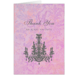 Cartão Coco Chandelier - Monograma com Envelope Branco /