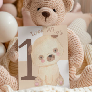 Cartão Cód. Aquarela Cód. Cód. Puppy primeiro aniversario