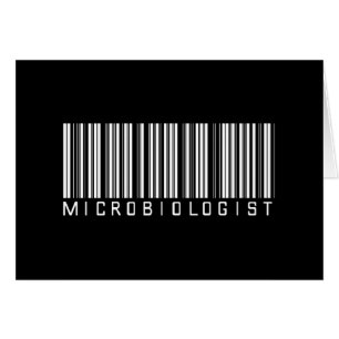 Cartão Código de barras do microbiologista