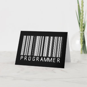 Cartão Código de barras do programador