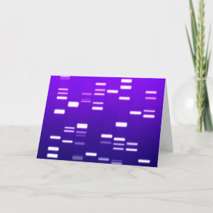 Cartão Código Genético DNA Roxo