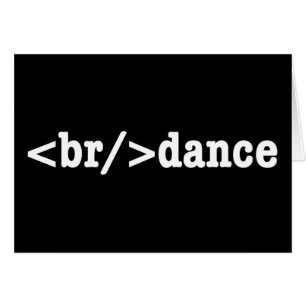 Cartão código HTML de quebra