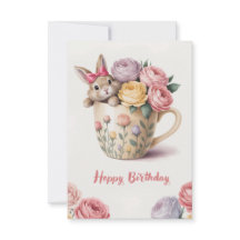 Coelhinho Bonito Numa Taça