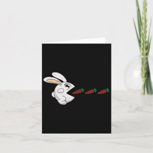 Cartão Coelhinho Engraçado Comendo Chocolate Coelho Coelh