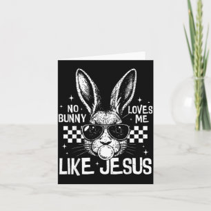 Cartão Coelho Ama Como Jesus Engraçado para Crianças Mulh