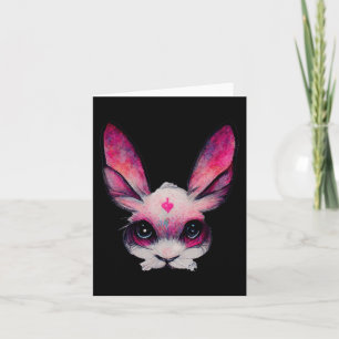 Cartão Coelho Bonito Animal Com Cores - Um Hal de Menina