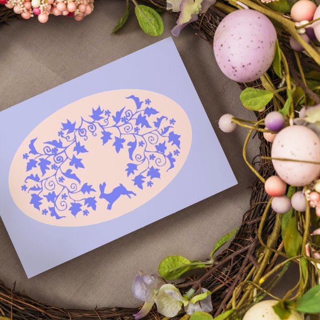 Cartão Coelho da Páscoa Feliz (Criador carregado)