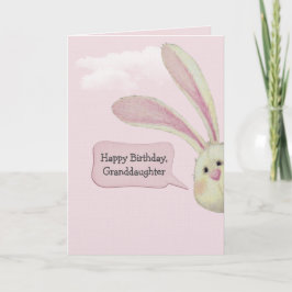 Cartão Coelho de Aniversário da Netinha em Rosa