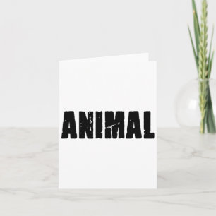 Cartão Coelho de Gym Animal Workout Malhação F02