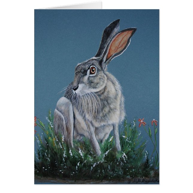 Cartão Coelho de Zydeco Jack (Frente)