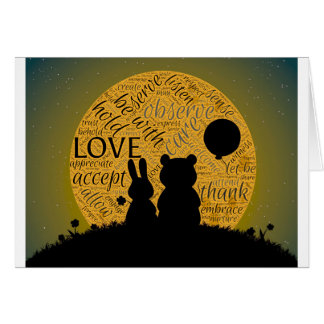 Cartão Coelho do amor