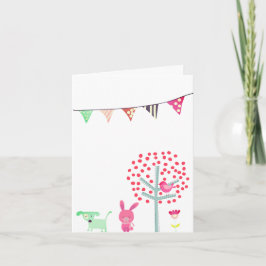 Cartão Coelho Feliz Páscoa