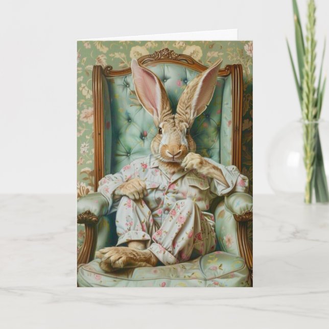 Cartão Coelho Legal Irônico (Frente)