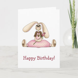 Cartão Coelhos doces · O coelho & aumentou