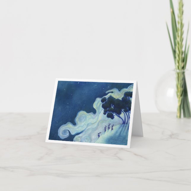 Cartão Coelhos lunáticos (Frente)