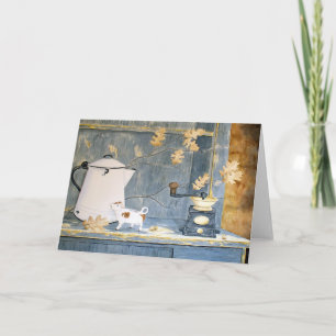 Cartão Coffee Break Still Life Blank Greeting Card