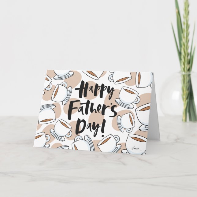 Cartão Coffee Cup Father's day Card (Frente)