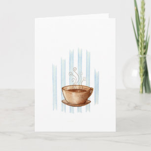 Cartão Coffee Cup Greeting Card