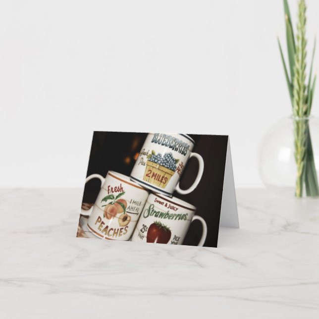 Cartão Coffee Mug Blank Note Card (Frente)