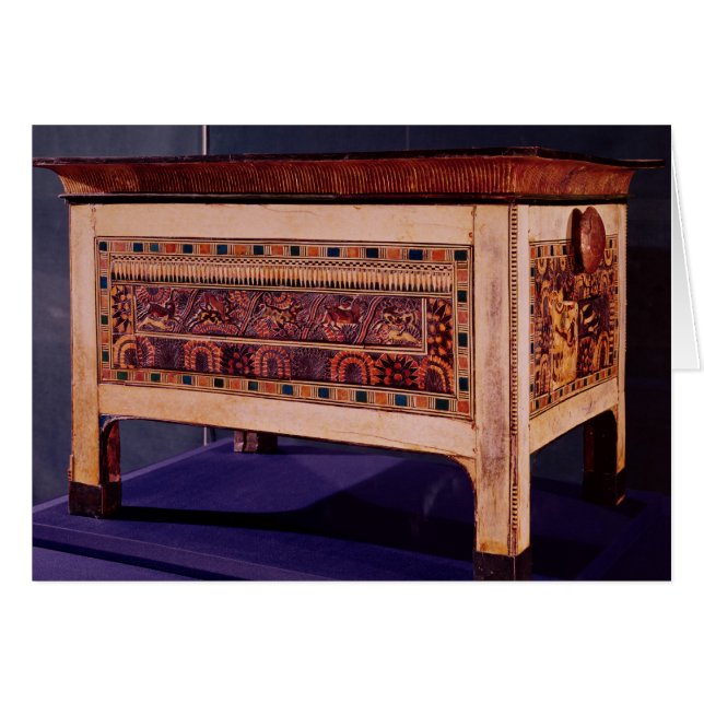 Cartão Cofre do túmulo de Tutankhamun (Frente Horizontal)